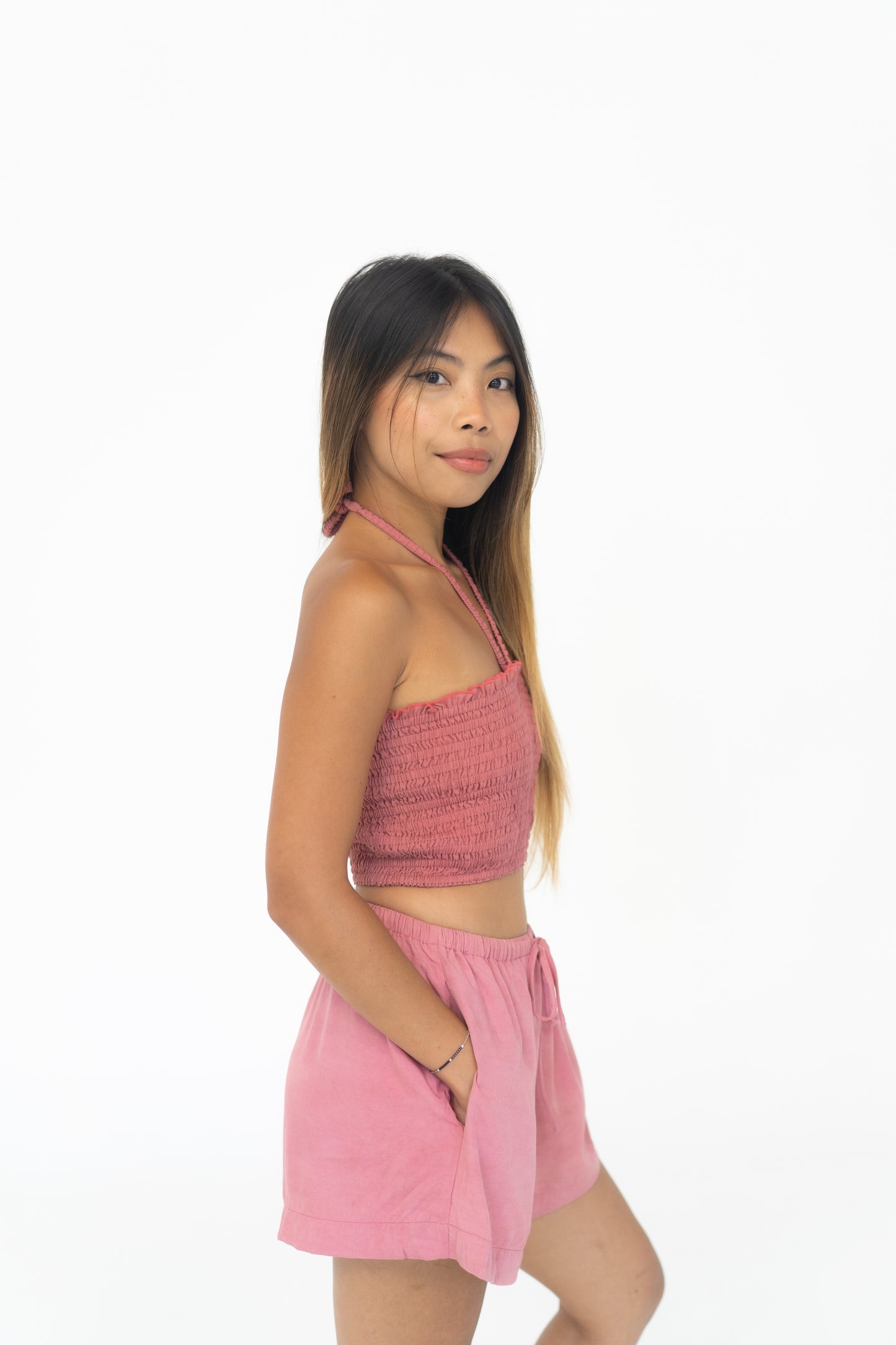 Pink mangoosten summer short