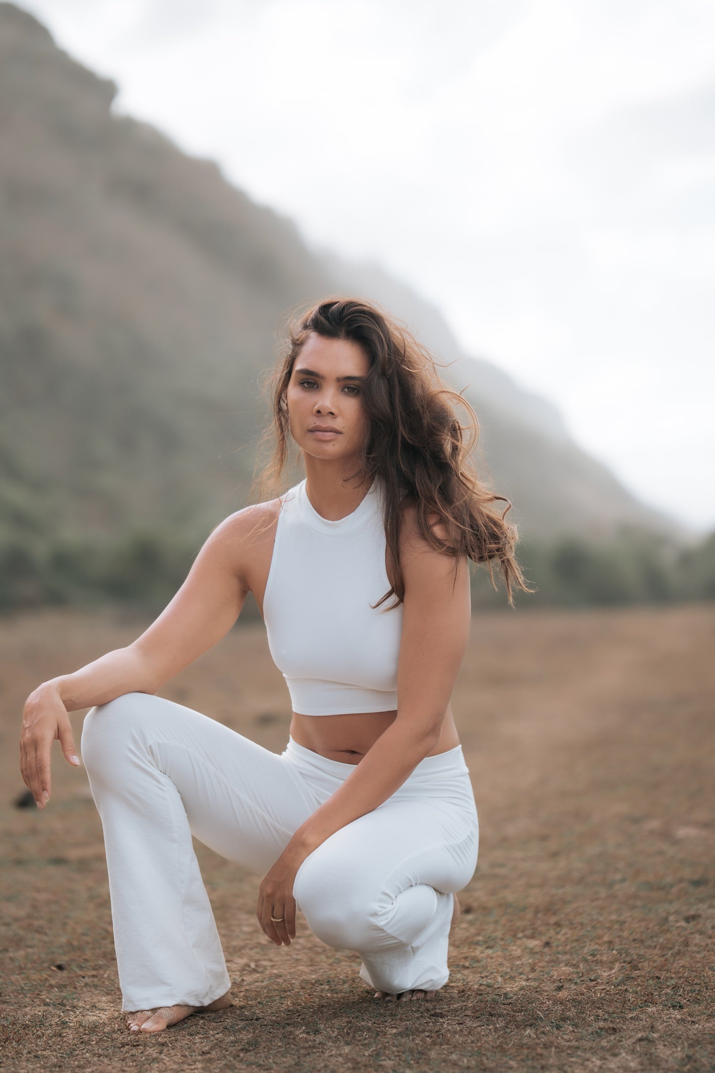 Bamboo Crop Top White