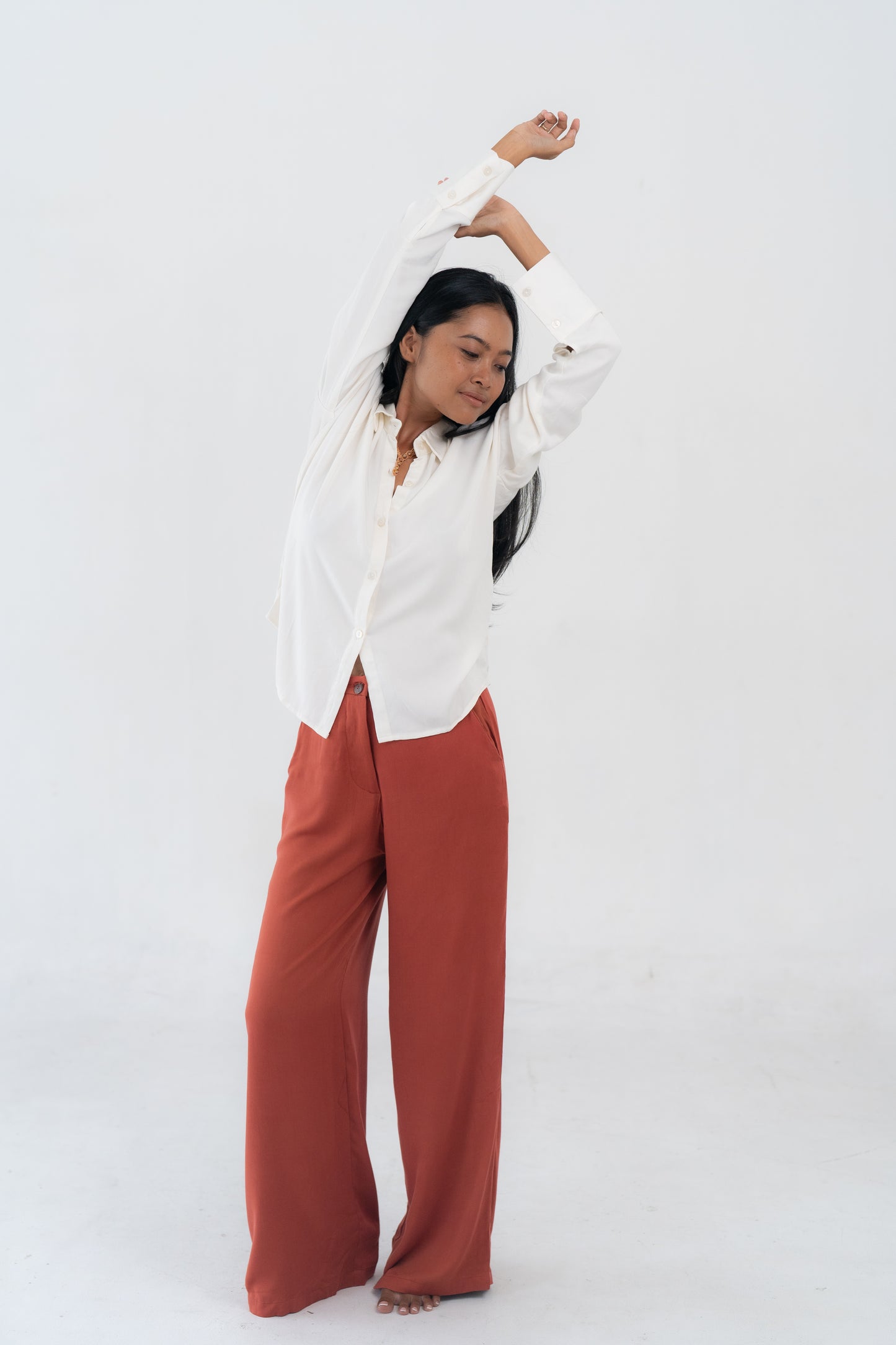 Elle Long Pants Terracotta