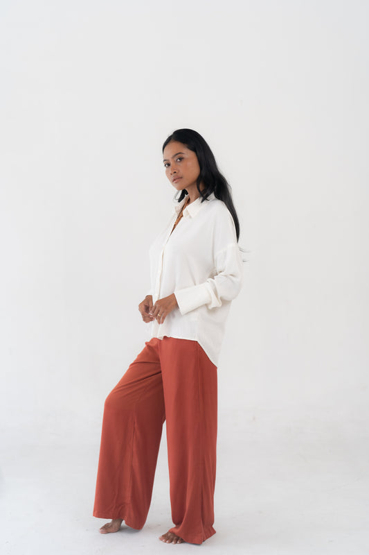 Elle Long Pants Terracotta
