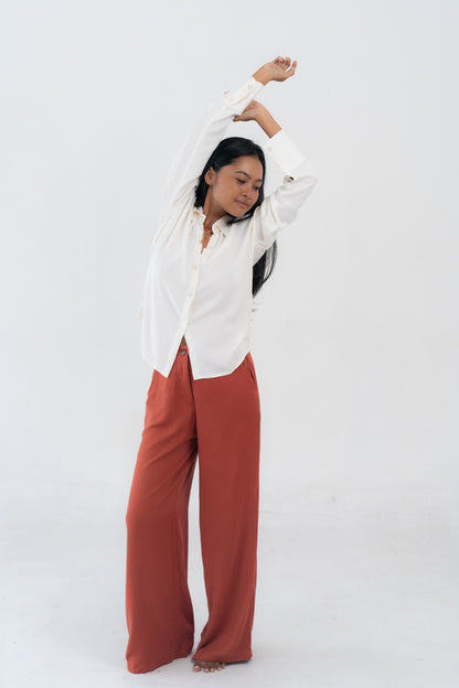 Elle Long Pants Terracotta